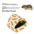 thumbnail image 4 of Soft Comfortable Cozy Bird Bed House forBudgie Parakeet Hamster Mouse, Plush Lining, Stable Design, Suitable for Long Term Use, 4 of 7