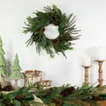 thumbnail image 6 of Northlight Mixed Foliage with Berries Small Artificial Christmas Wreath 20-Inch Unlit, 6 of 8