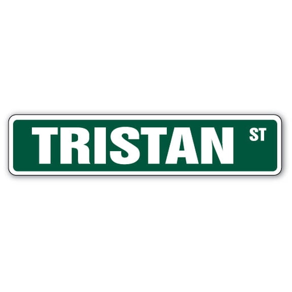 TRISTAN Street Sign Childrens Name Room Sign | Indoor/Outdoor |  36" Wide