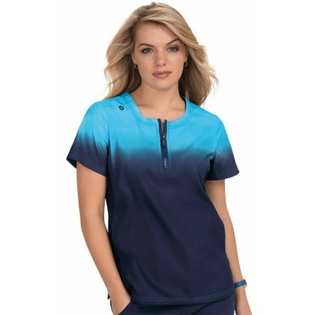 

Koi Lite Womens 386 Liberty Top-Electric Blue/Navy Ombre-X-Small