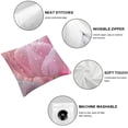 thumbnail image 4 of SHANXI  Pink Pillow Cover Jungle Flowers Cushion Cover for Kids Teens Girls Spring Rustic Garden Decorative Pillow Cover for Dining Table 12x12in, 4 of 5