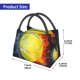 thumbnail image 2 of Fotbe Tennis Ball In Fire And Water Bolsa Térmica Portátil con Estampado, Bolsa de Entrega de Alimentos Aislada, Bolsa Reutilizable de Gran Capacidad para Comidas y Supermercado, 2 of 6