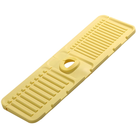 Silicone Sink Splash Guard, Faucet Water Diverter Pad, Sloped Dish Drying Mat & Sink Organizer for Kitchen