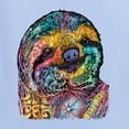 thumbnail image 2 of Funny Neon Sloth | Dean Russo Art Animal Lover Womens T-Shirt, Light Blue, XL, 2 of 5