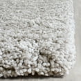 thumbnail image 2 of SAFAVIEH Ultimate Atanas Solid Plush Polyester Shag Area Rug, Silver, 4' x 6', 2 of 5