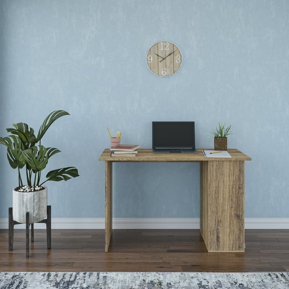 Ada Home Decor Furniture 3 Tier Walnut Tullock Modern Desk