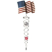 Iron Stop Designer US Flag Crystal Twister