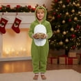 thumbnail image 2 of Zwiiyzr Family Christmas Pajamas Matching Sets for Kids Boys Girls Christmas Fashion Cute Lattice Print Long Sleeved Jumpsuit Family Parent-Child Wear Kid Green-Kids, 2 of 7