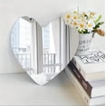 thumbnail image 3 of KDJ Autohesion Heart Shaped Mirror Living Room Bedroom Decorative Wall Mirrors - for Home Decor, 3 of 7