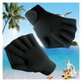 thumbnail image 3 of Gants de Natation Sans Doigts en Toile Accessoires de Plongée Paddles Résistantes à l'Eau, Unisexe, 3 of 6
