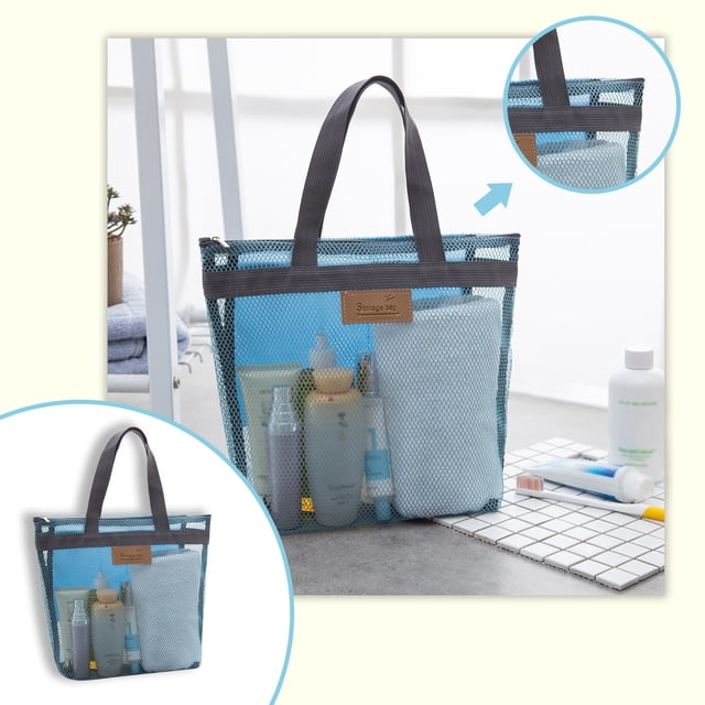 Home Textile Storage Outdoor Mesh Travel Bag - Versatile Beach Wash Bag for Swimming Housekeeping and Organizing