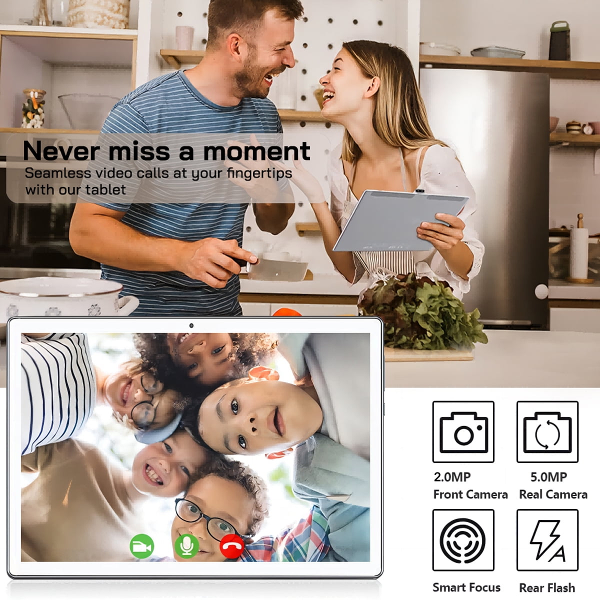 10 inch Tablet Android 13 Tablets, 6+(10)GB RAM 128GB ROM 256GB Expand, 1280x800 IPS HD Touch Screen, Google Certificated, WiFi, Dual Camera, Bluetooth, 6000mAh silver-(with Leather case)