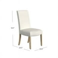 thumbnail image 3 of HomePop Classic Parsons Dining Chair, Set of 2, Cream, 3 of 10