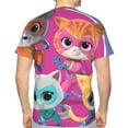 thumbnail image 7 of Super Kitties Men'S Short-Sleeve T-Shirt Summer Casual Tee Top Breathable Crewneck T-Shirt X-Large, 7 of 7