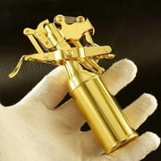 Handmade Old-Fashioned Trench Lighter,Heavy-Duty Brass Kerosene Lighter Automatic Mechanical, Creative Bottle Shape Metal Lighter Collection Gift