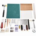 thumbnail image 1 of 42Pcs Herramienta de artesanía de cuero Juego de costura de bricolaje Kit de perforación Herramientas de costura manual con instrucciones para coser a mano Sillín de cuero DIY Leathercraft, 1 of 4