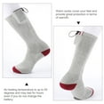thumbnail image 3 of Calcetines calefactables para hombre y mujer, con batería, térmicos y eléctricos, sin batería (gris), 3 of 8
