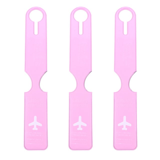 3pcs Luggage Tags Adorable Travel Bag Labels Baggage Tags Luggage Accessories