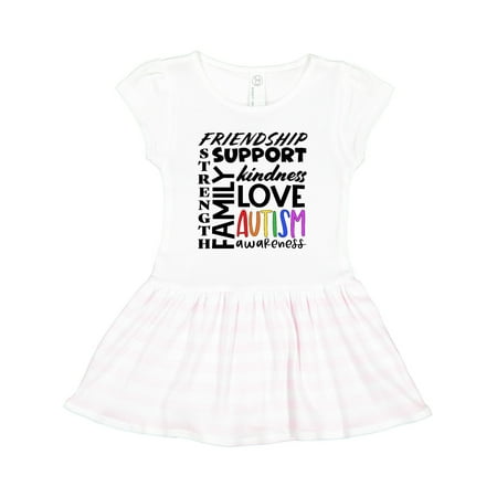 

Inktastic Autism Awareness Love Friendship Support Gift Toddler Girl Dress