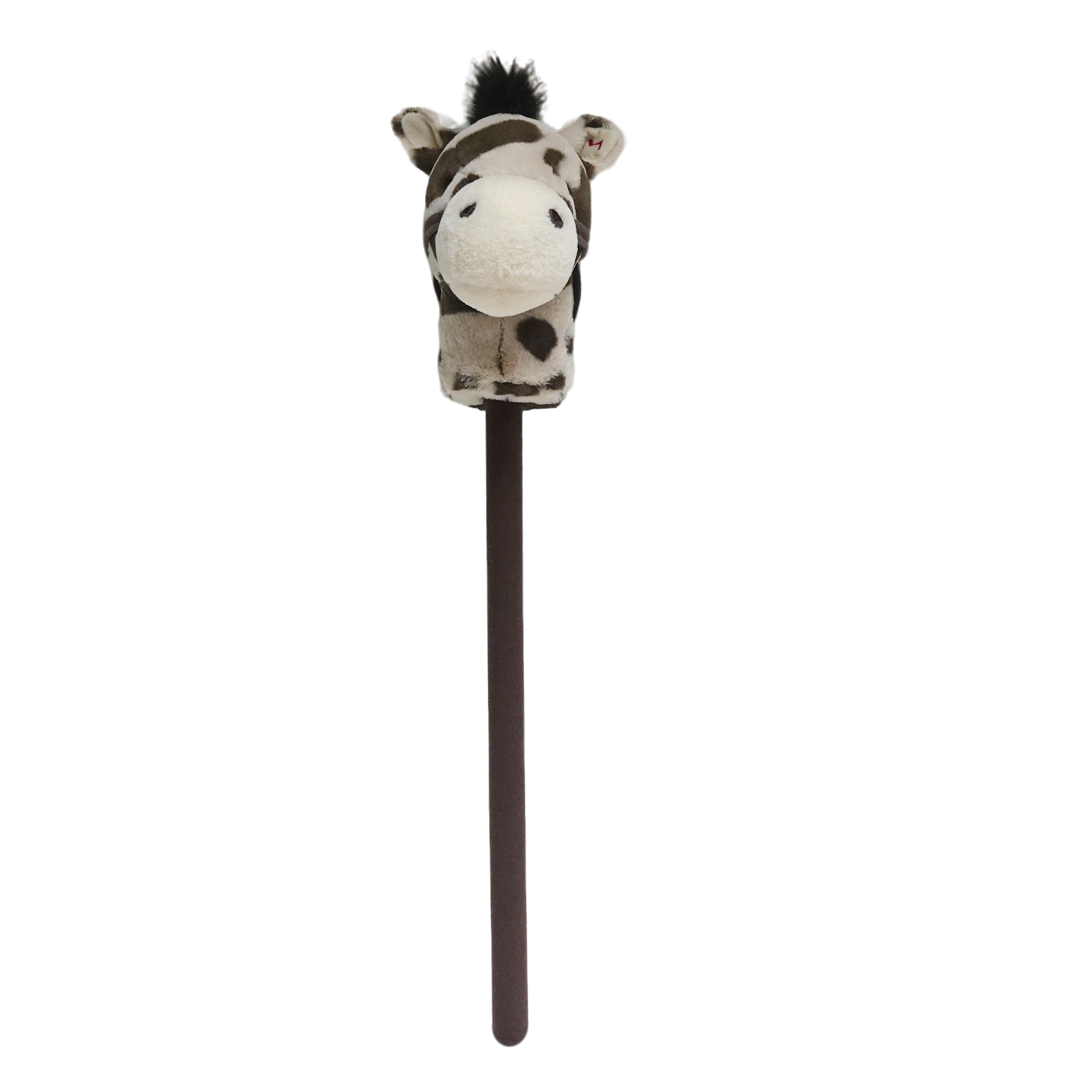 Kid Connection Plush Riding Stick Horse, Spotted, Ages 3+, Toddler Toys