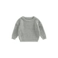 thumbnail image 1 of Bagilaanoe Toddler Baby Girl Boy Knitted Sweater Long Sleeve Pullover 6M 12M 18M 24M 3T 4T 5T 6T Kids Warm Jumpers Tops Fall Loose Knitwear, 1 of 8