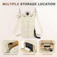 thumbnail image 3 of Unique Bargains Water Bottle Carrier Bag Convenient and Durable Crossbody Water Bottle Holder for Hiking Cycling  Beige, 3 of 7