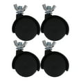 thumbnail image 1 of Shisuyan Wheels For Plastic Storage Drawers Black 4Pcs 2.4X1.9X1.4In, 1 of 9