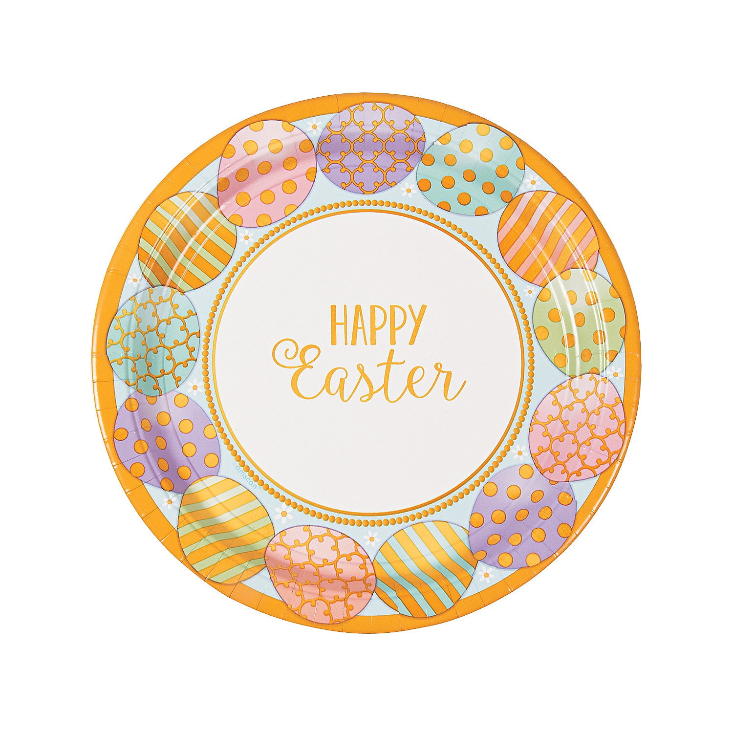 Golden Easter Dinner Plates Party Supplies 8 Pieces