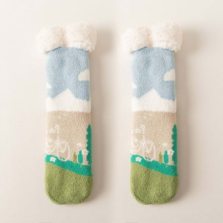 

Qazqa Women Cute Style Lamb Socks Autumn And Winter Home Plus Thick Floor Socks