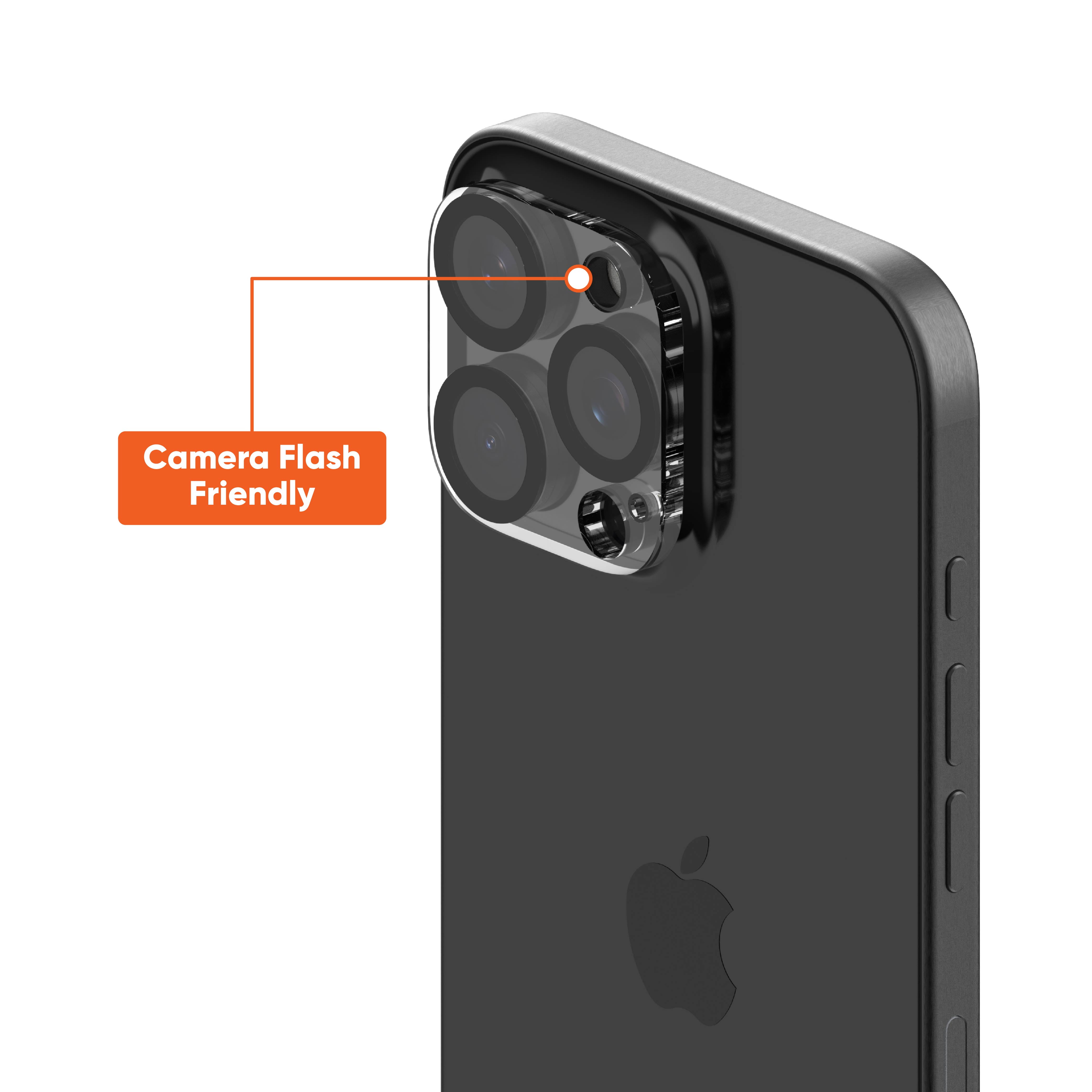 onn. Camera Glass Protector for iPhone 16 Pro / iPhone 16 Pro Max