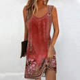 thumbnail image 2 of vestido de verano casual sin mangas para mujer cubre swing casual vestido de camiseta sin mangas suelto rojo / m, 2 of 5