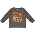 thumbnail image 3 of Inktastic Cousin Crew Cute Turkey Family Boys or Girls Long Sleeve Toddler T-Shirt, 3 of 5