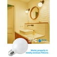 thumbnail image 4 of 12 Pack G25 LED Light Bulbs Dimmable, Round Frosted Vanity Light Bulb for Bathroom, 4.5W(60W Eqv.), 500lm, E26 Base, 2700K Soft White, 4 of 7