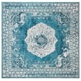 thumbnail image 2 of SAFAVIEH Crystal Beckett Oriental Area Rug, Beige/Dark Teal, 7' x 7' Square, 2 of 8
