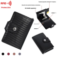 thumbnail image 1 of Aluminum Rfid Wallet Carbon Fiber Card Holder Men Slim Smart Business Credit Card Holder Wallet, 1 of 5