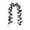 Black 3, variant on Black Rose Vines, Black Plastic Halloween Wedding Arch Decor, Artificial Rose Leaf Garland for Indoor Outdoor Floral Arrangement Display, 78.7in
