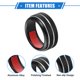 thumbnail image 4 of 3 Uds AC Climatizador Control Perilla Anillos Compatibles para Chevrolet Negro Unique Bargains, 4 of 8