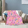 thumbnail image 6 of Pepperoni Pizza Food Throw Blanket Super Soft Warm Bed Blankets for Couch Bedroom Sofa Office Car, All Season Cozy Flannel Plush Blanket Gifts for Girls Boys Teens Adults 60"x50", 6 of 6