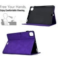 thumbnail image 3 of Dteck Case for iPad Pro 11” 1st/2nd/3rd/4th Gen (2018/2020/2021/2022) & iPad Air 4/Air 5 10.9", Embossed Stand with Multiple Viewing Angles Stand PU Leather Back Cover, Purple, 3 of 6