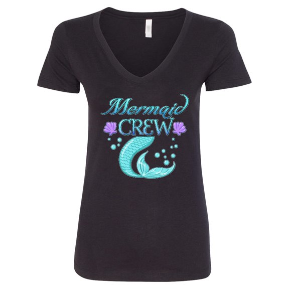 Inktastic Mermaid Crew Women's V-Neck T-Shirt