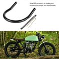 thumbnail image 2 of 210MM Motorcycle Rear Seat Frame Loop Hoop Bracket with LED Light DIY Accessory Black Curved, 2 of 5