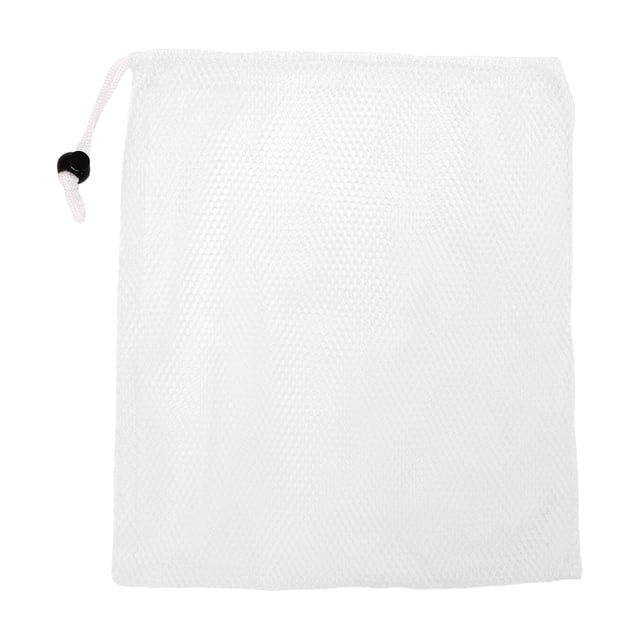 Bolsas de Malla Únicas para Filtros de Resina de Carbón Activado Reutilizables para Acuarios Blancas 11.8 x 9.8 Pulgadas