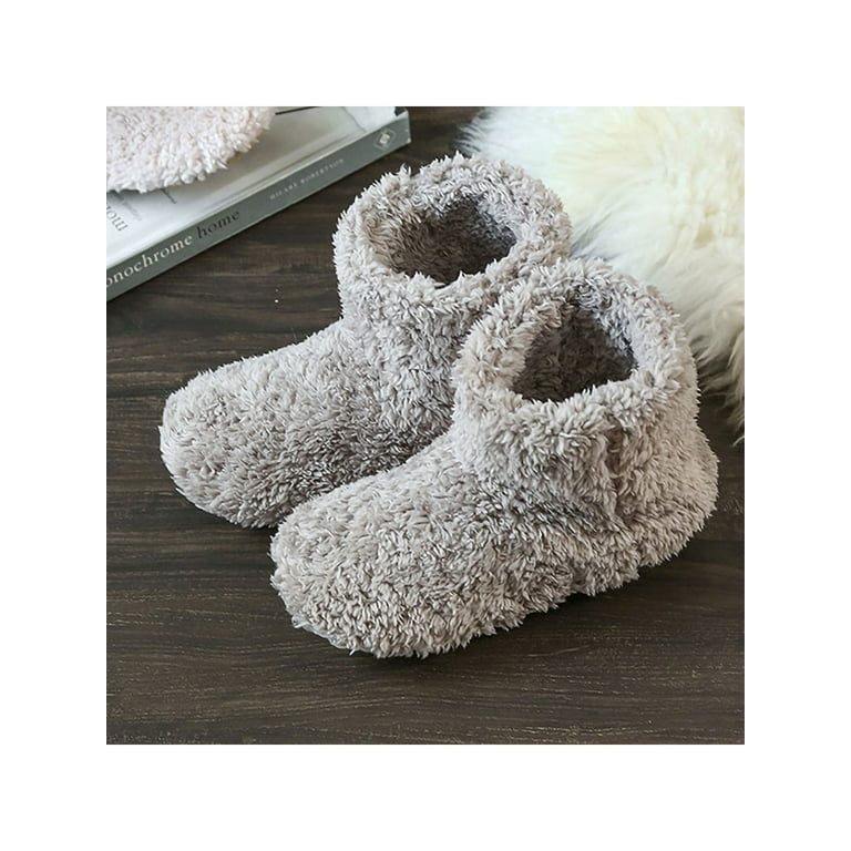 Harsuny Home Soft Boots Cozy Slipper Indoor Home Ankle Bootie