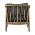thumbnail image 4 of 33 Inch Accent Armchair, Padded Cushions, Slatted Back and Arms, Gray, 4 of 6