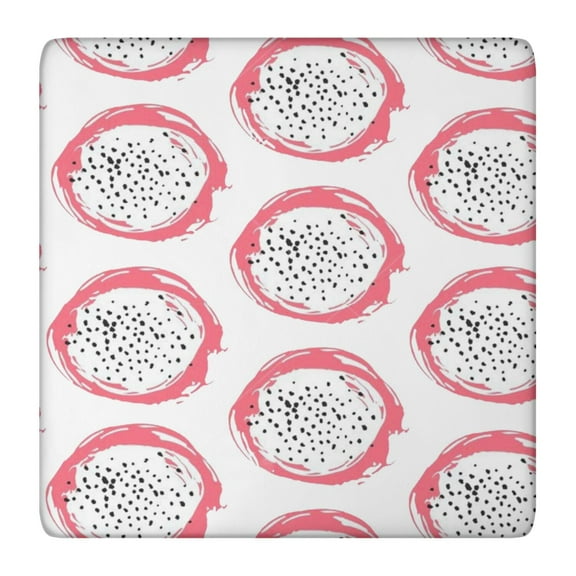 Dragon Fruit Tablecloth Exotic Pitaya Pattern Funny Cute Kawaii Design for Summer Kitchen Table
