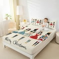 thumbnail image 4 of Manfei Merry Christmas Twin Sheet Sets,Nutcracker Soldier Twin Fitted Sheet,Cute Princess Pattern Flat Sheet For Teens,Microfiber Bedroom Decor,3-Piece, 4 of 7