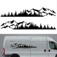 thumbnail image 1 of 2pcs Car Sticker Mountain Forest Vinyl Car Sticker Truck Window Bumper Car Door Sticker Kayak Decorative Vinyl Body Sticker, 1 of 5
