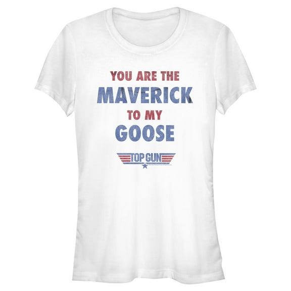 Junior's Top Gun You Are the Maverick to My Goose  Graphic T-Shirt