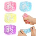 thumbnail image 1 of Paquete de 4 juguetes Fidget Toy Stress Cube para apretar sensorialmente Siwarm, 1 of 8
