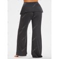 thumbnail image 4 of Pantalones de Pierna Ancha Volantes Talla Extra Rosegal Pantalones de talla grande, 4 of 5